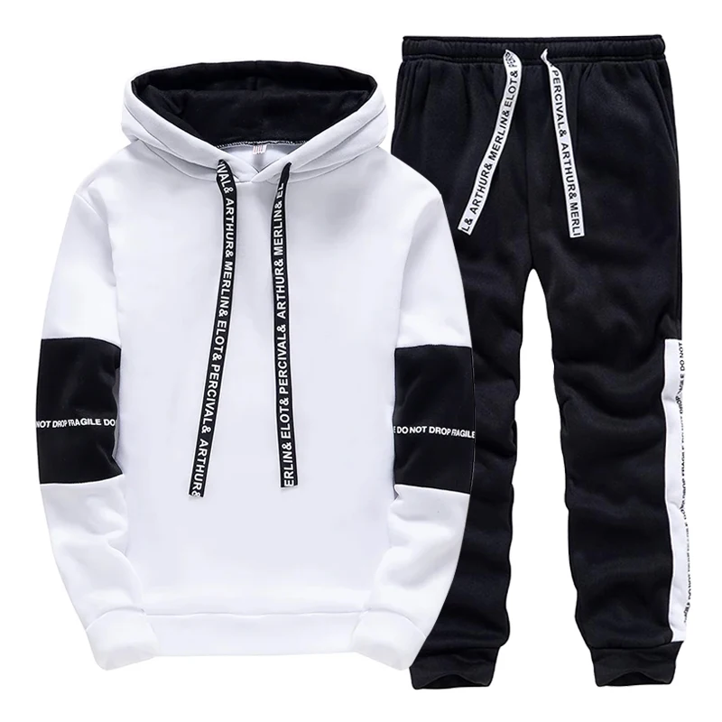 Winter Clothing Fashion - Conjunto de Moletom Masculino Casual com