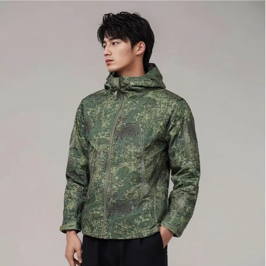 Windproof Jacket Softshell - 5xl 6xl russion camuflagem uniforme tático