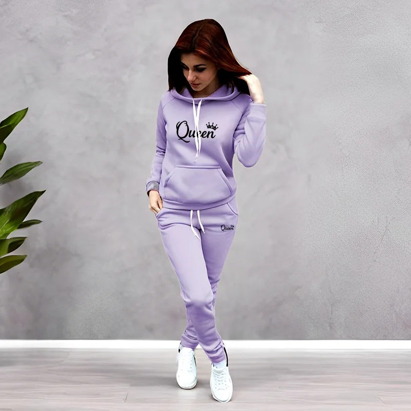 Winter Clothing Fashion - Conjunto de Agasalho Feminino com Estampa