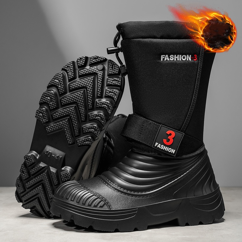 Winter Clothing Material - Novas botas de neve masculinas para