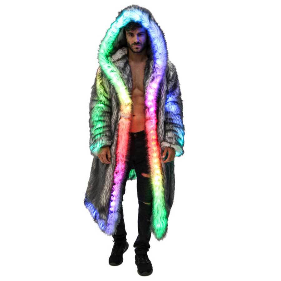 Winter Clothing Uae - Casaco de pele sintética masculino com