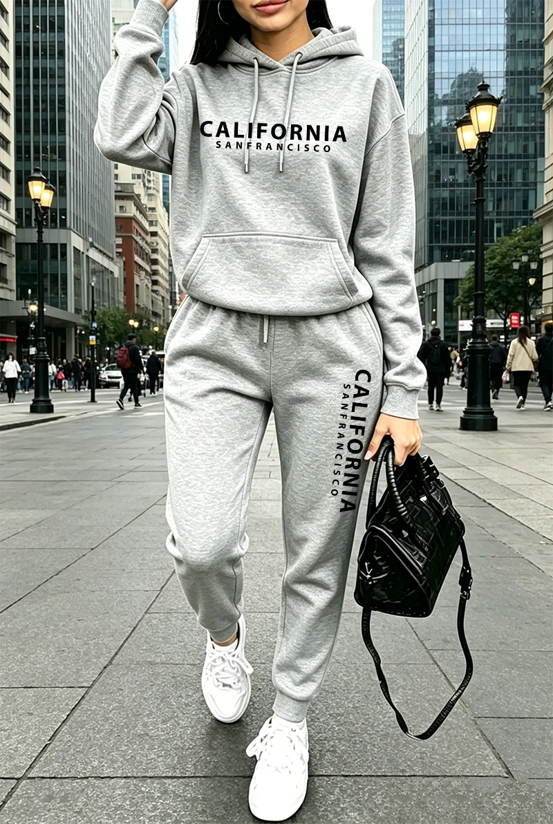 Winter Clothing Fashion - Conjunto de Treino Feminino de Qualidade