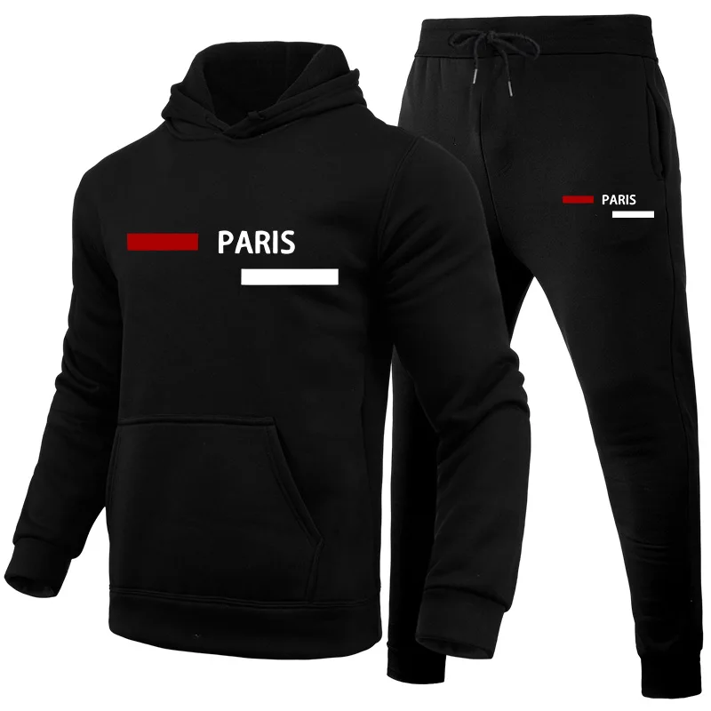 Winter Clothing Fashion - Conjunto de Moletom Masculino Casual com