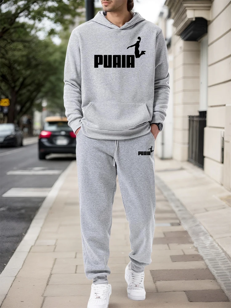 Winter Clothing Fashion - Conjunto Masculino/Agasalho com Capuz/Calça 2026 Outono