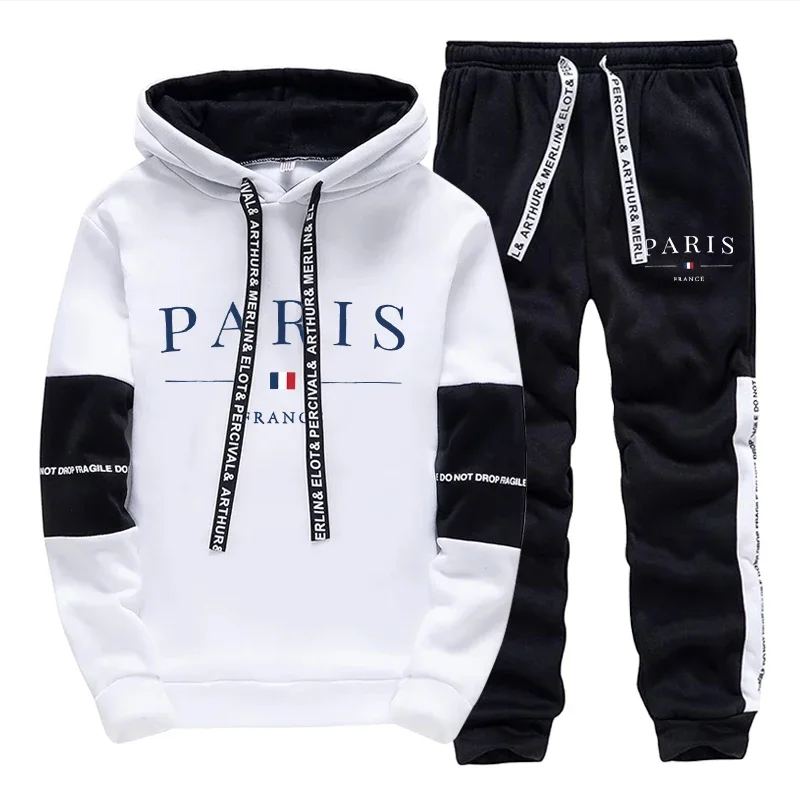 Winter Clothing Fashion - Conjunto de Agasalho Masculino de 2