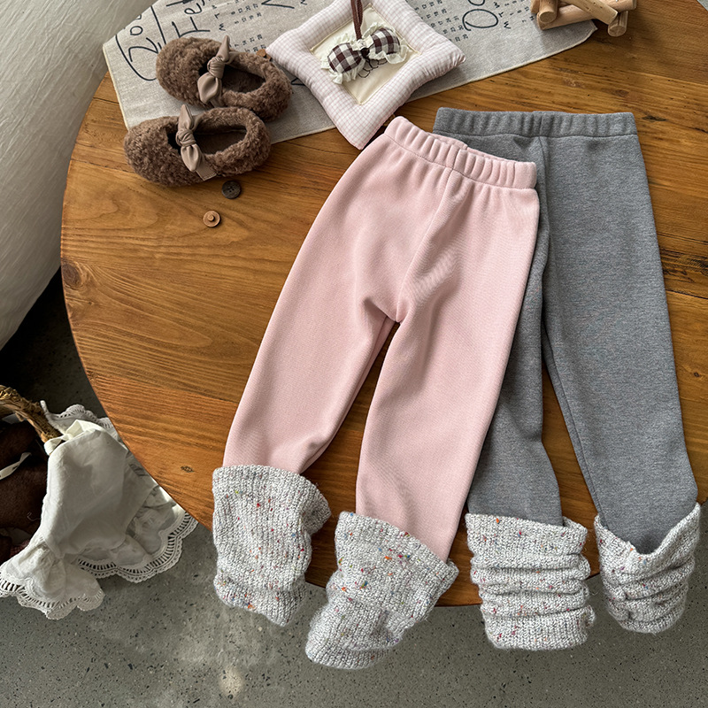 Winter Clothing Baby Girl - Bebê meninas leggings crianças calças rosa