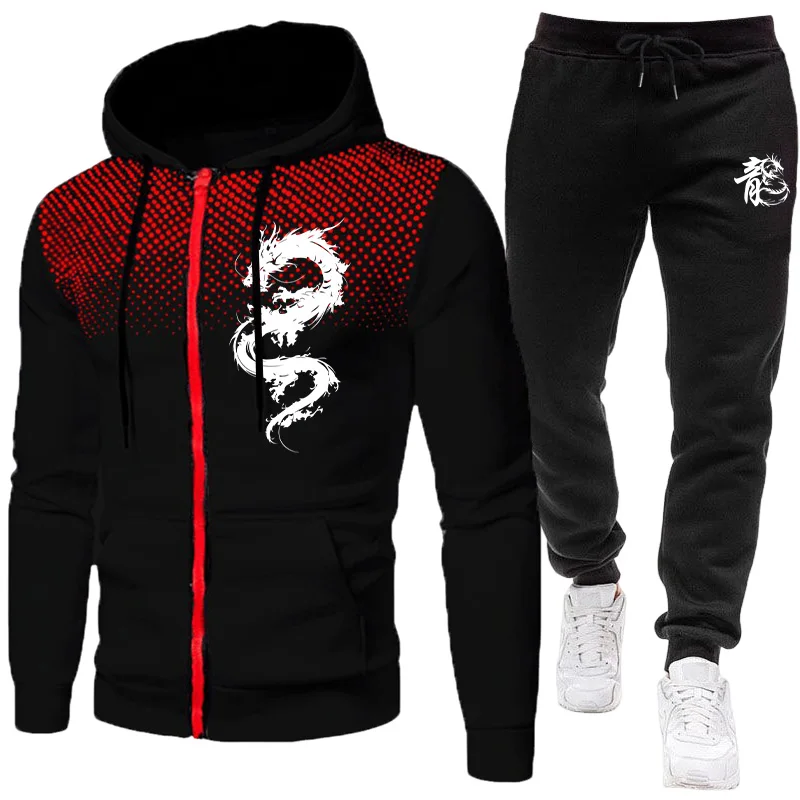 Winter Clothing Fashion - Conjunto Masculino de Moletom e Calça