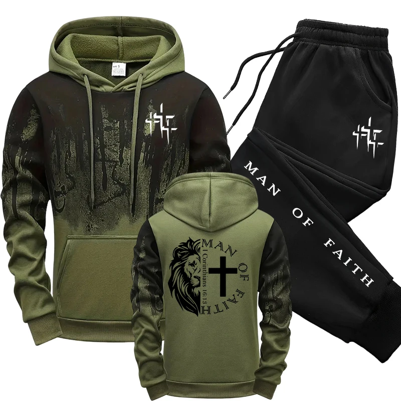 Winter Wear Clothes - Conjunto Masculino com Estampa Homem da