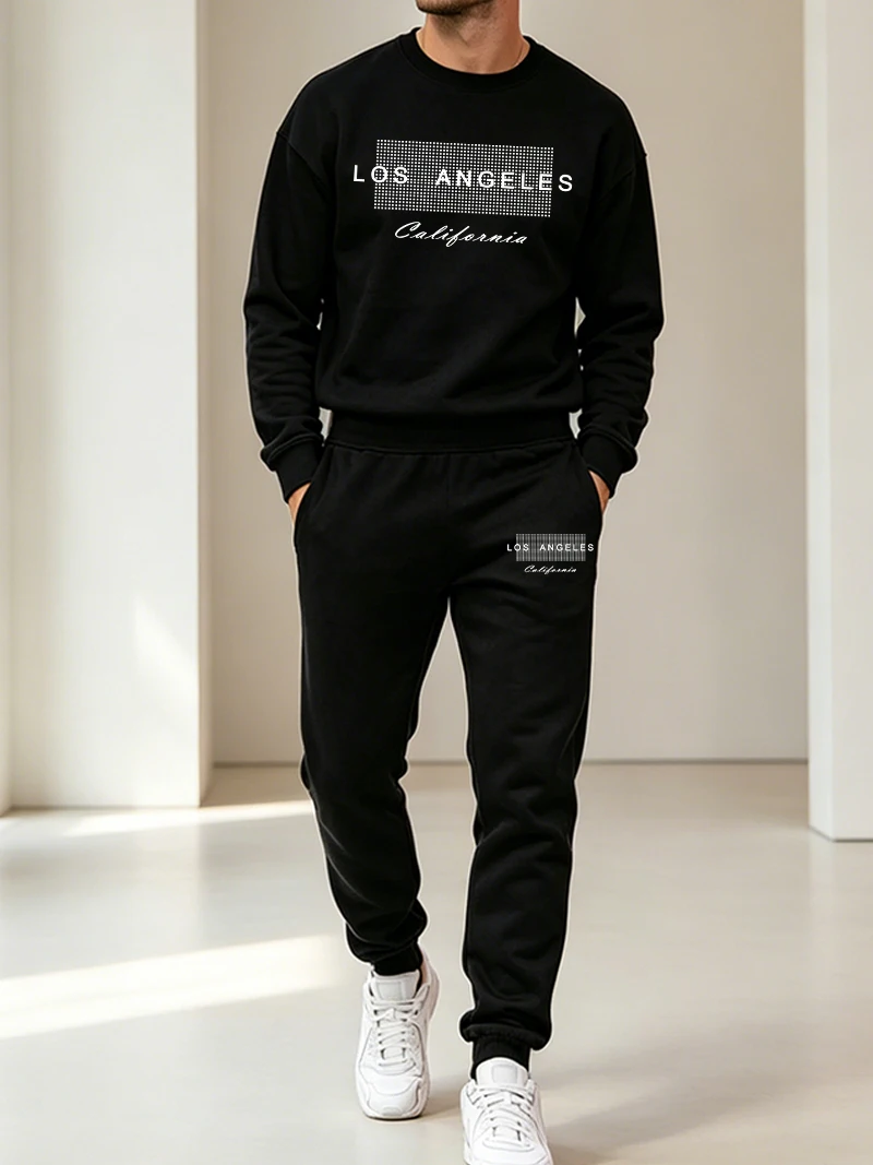Winter Clothing Fashion - Conjunto Esportivo Masculino de Outono Inverno