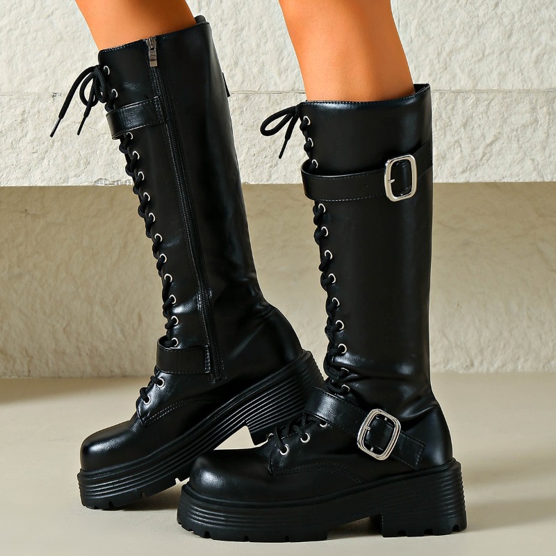 Botas Femininas de Cano Alto c - Winter Clothing Material avaliação e preço
