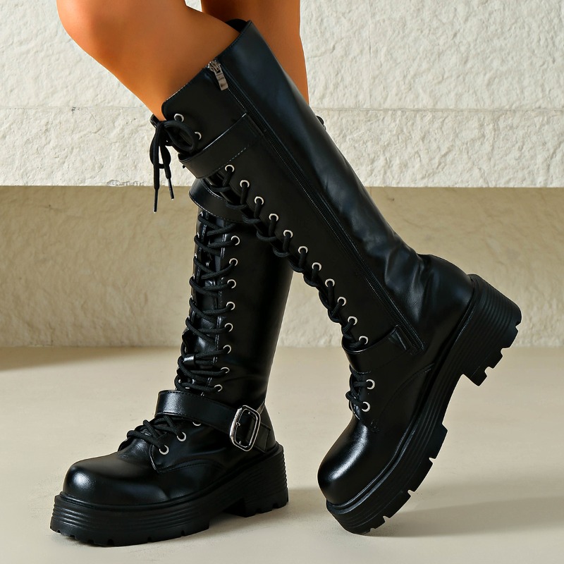 Botas Femininas de Cano Alto c - Winter Clothing Material avaliação e preço