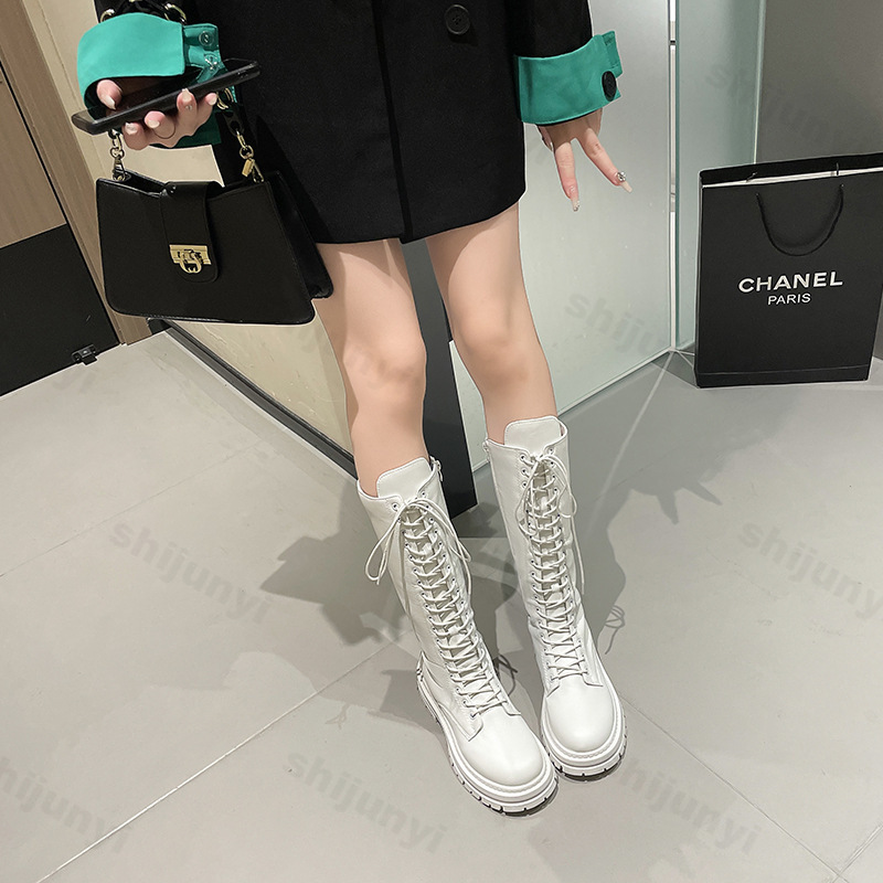 Botas Femininas de Cavaleiro c - Winter Clothing Material avaliação e preço