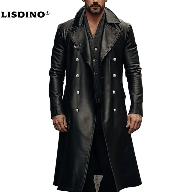 Jaqueta de couro masculina inv - Winter Clothing Uae avaliação e preço