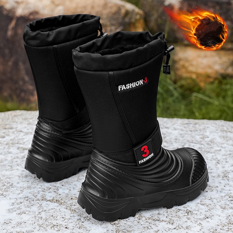 Novas botas de neve masculinas - Winter Clothing Material avaliação e preço