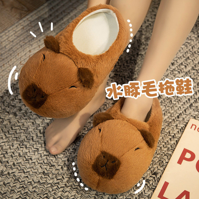 Novidade capivara chinelos uni - Winter Clothing Material avaliação e preço