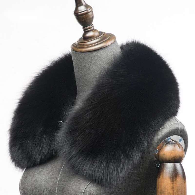 Inverno natural lenço de pele  - Winter Clothing Uae avaliação e preço