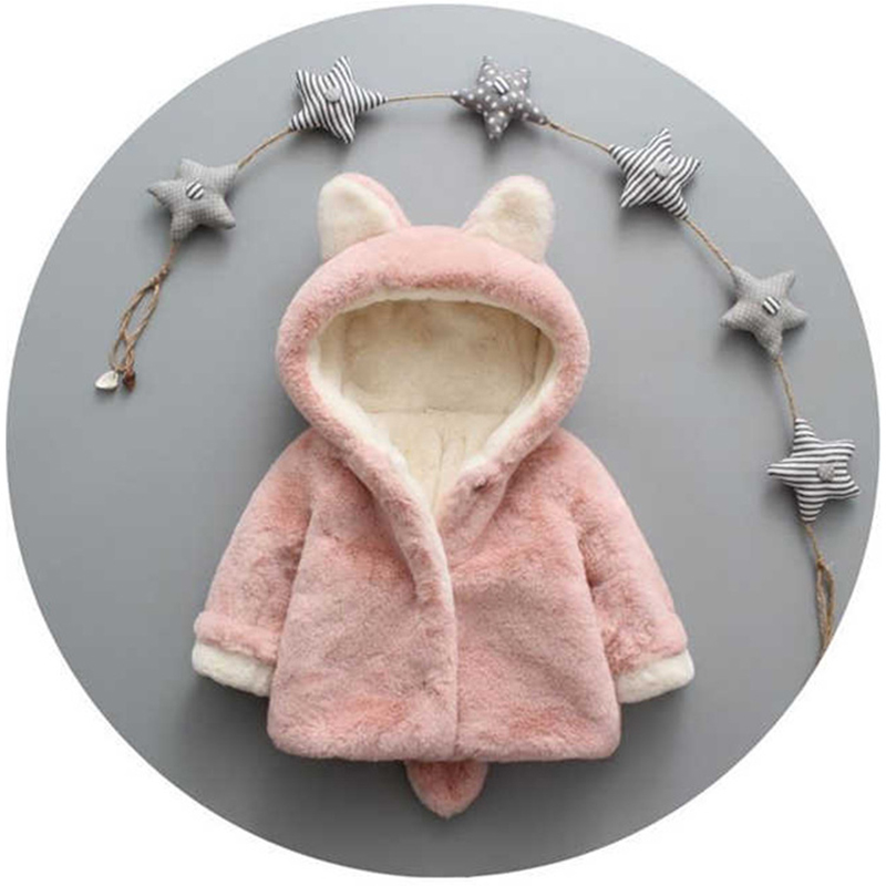 1 2 3 4 anos de pelúcia jaquet - Winter Clothing Baby Girl avaliação e preço