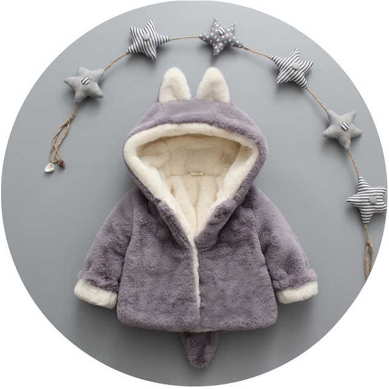 1 2 3 4 anos de pelúcia jaquet - Winter Clothing Baby Girl avaliação e preço