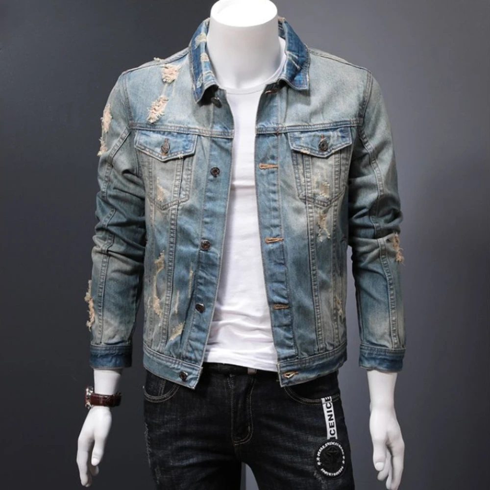 Jaquetas jeans acolchoadas hom - Winter Clothing Uae avaliação e preço