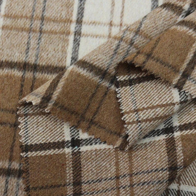 Tecido Xadrez Vintage de Lã Ma - Winter Clothing Material avaliação e preço