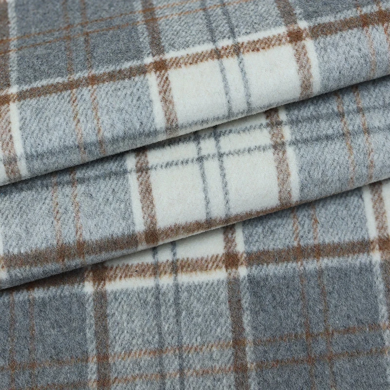 Tecido Xadrez Vintage de Lã Ma - Winter Clothing Material avaliação e preço