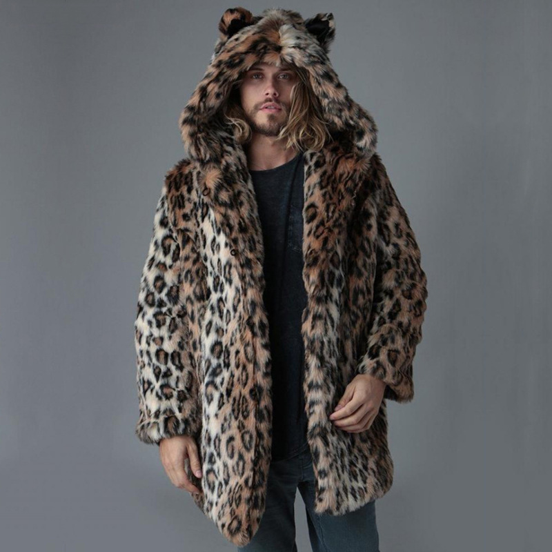 Homens jaqueta de pele do fals - Winter Clothing Uae avaliação e preço