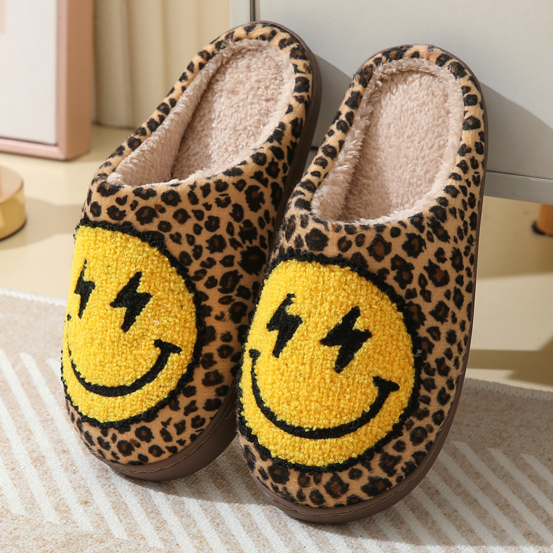 Leopardo impressão casa chinel - Winter Clothing Material avaliação e preço