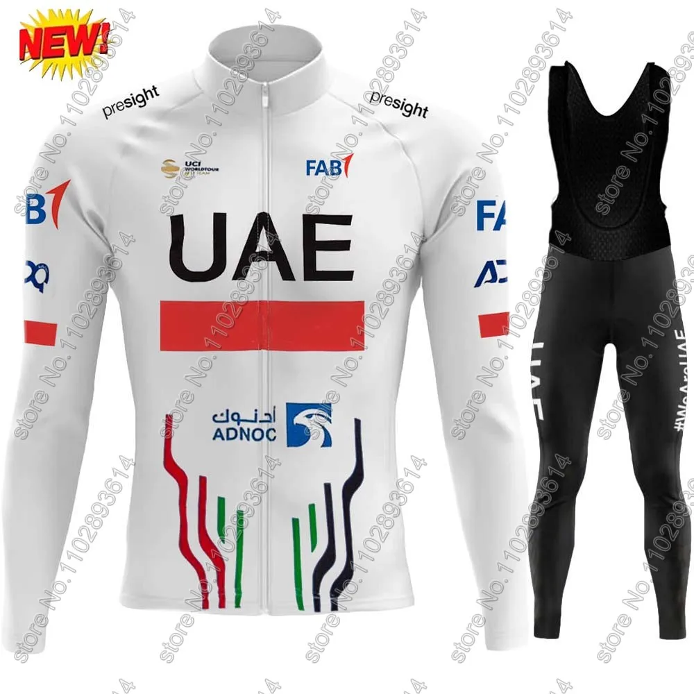 UAE Ciclismo Jersey Set, Equip - Winter Clothing Men Sale avaliação e preço