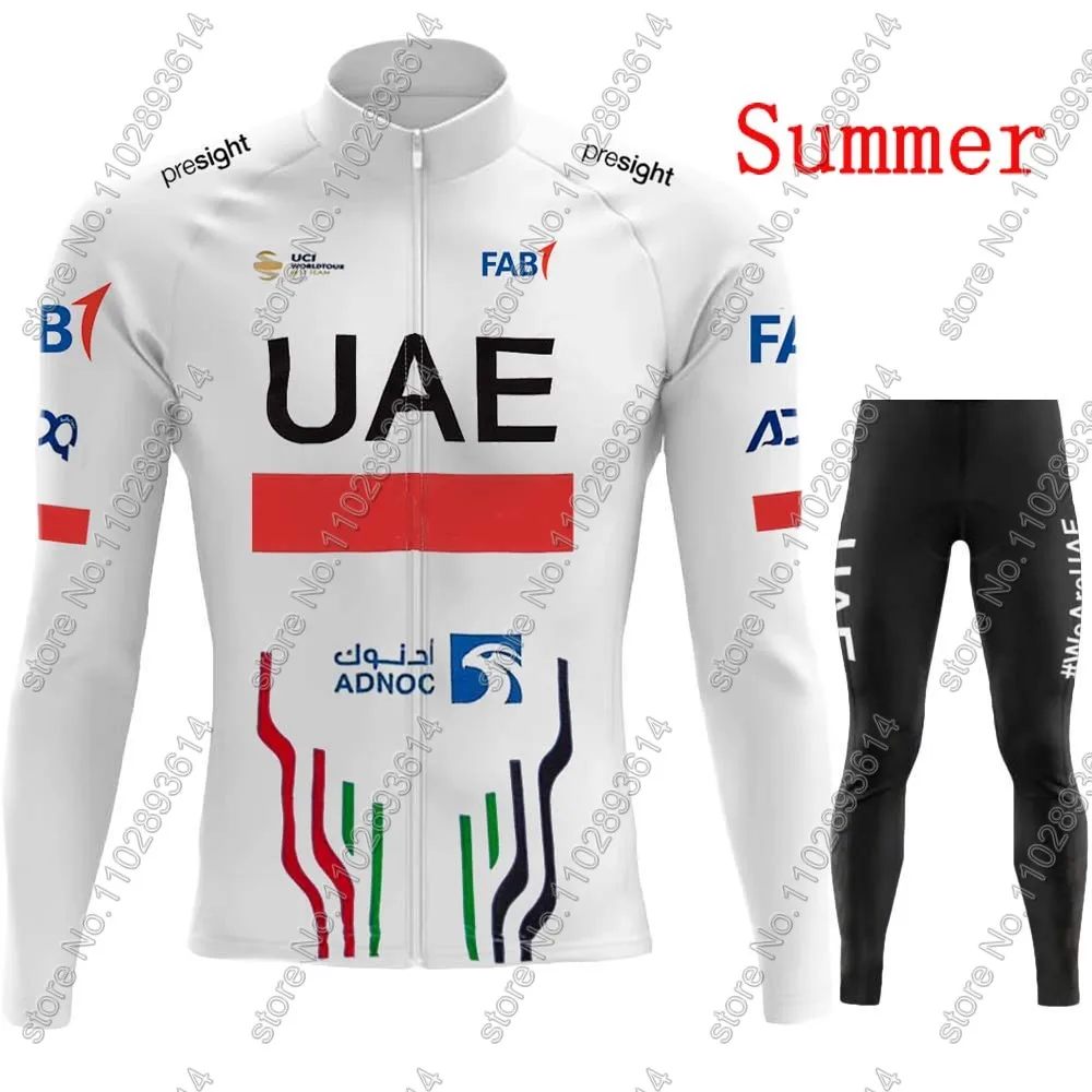 UAE Ciclismo Jersey Set, Equip - Winter Clothing Men Sale avaliação e preço