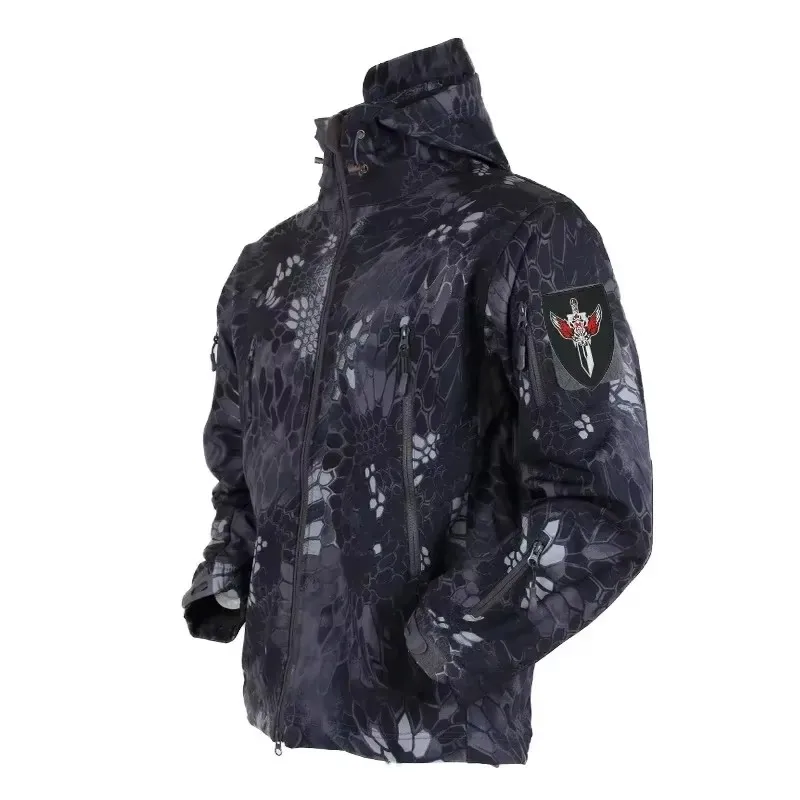 5XL 6XL CP Camuflagem Soft She - Windproof Jacket Softshell avaliação e preço